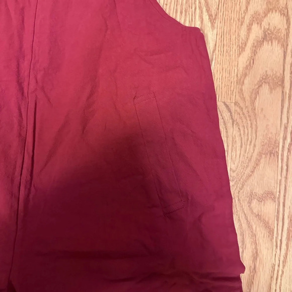 NWT Red Adjustable Straps Wide Leg Romper Jumpsuit Size Medium - Picture 8 of 11